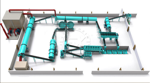 Fertilizer granulation line 15-30-15