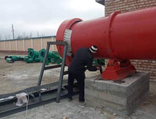 Российский заказчик приобрел роторный барабанный гранулятор для грануляции доломита.